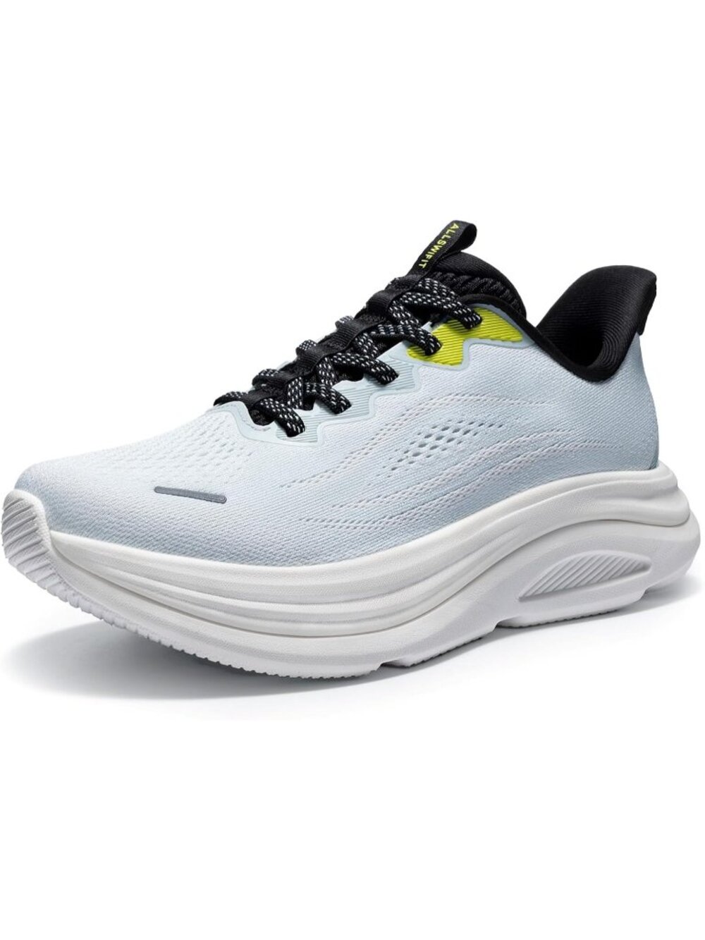 Women's Light Blue Comfortable Cushion Arch Support Athletic Fashion Sneakers